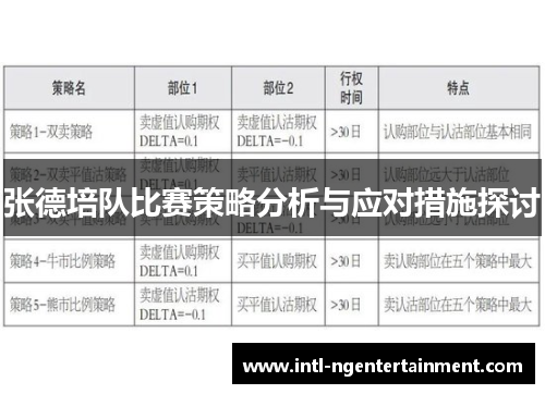 张德培队比赛策略分析与应对措施探讨