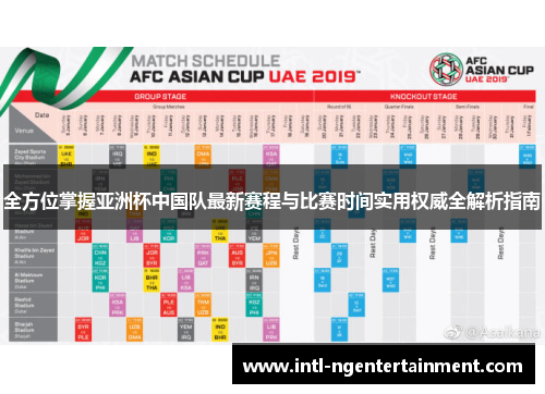 全方位掌握亚洲杯中国队最新赛程与比赛时间实用权威全解析指南 全方位掌握亚洲杯中国队最新赛程与比赛时间实用权威全解析指南